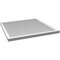 Ekena Millwork Vertical Surface Mount PVC Gable Vent w/ 2"W x 2"H , Brickmould Sill Frame, 40"W x 40"H GVPVE40X4003SN - alternate 5